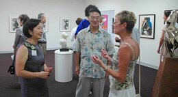 Helen Kim (left) and friends